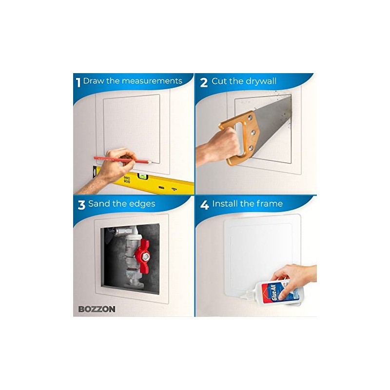 Access Panel for Drywall - 12x12 inch - Wall Hole