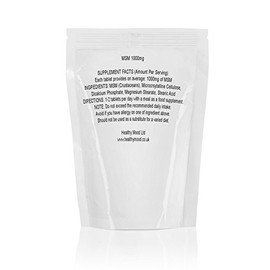 MSM Methylsulphonylmethane 1000mg 180 Tablets for All bodily Systems Normal Organ Functions