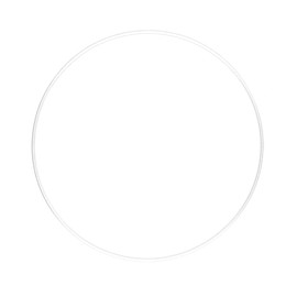 Ideen mit Herz Metal Rings for Crafts, Pack of 3, 3 mm Thick, Diameter 20 cm, Wire Rings Made of Iron, Ideal for Dream Catchers, Macrame, Dried Flowers, Wall Decoration (White)