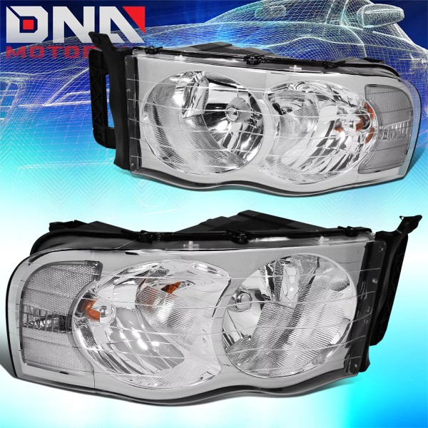 DNA Motoring FOR 2002-2005 DODGE RAM 1500 2500 CHROME HOUSING