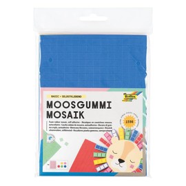 folia 2364 – Mosaico in Gomma espansa, Autoadesivo, 6 Fogli Circa 15 x 20 cm, Spessore 2 mm, Colori Assortiti – per lavori Artigianali Versatili