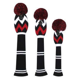 Scott Edward Knit Golf Headcovers Fits Well Driver(460cc) Fairway Wood and Hybrid(UT) for Woods Set of 3 The Perfect Change for Golf Bag
