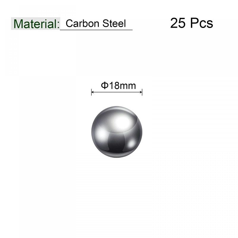 sourcing map Pack of 25 18 mm Carbon Steel Storage