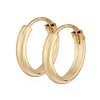 NKlaus Pair of Hoop Earrings 333 Yellow Gold 8 Carat