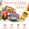 wonuu Cute Yellow Duck Car Ornaments Cool Duck Car Dashboard