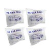 Zieichy 4Packs Disposable Car Cover ，Clear Plastic Car Cover，Temporary Universal