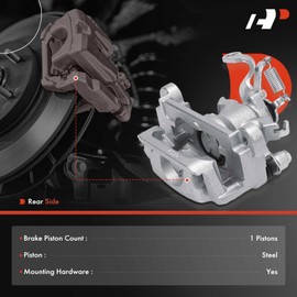 A-Premium Disc Brake Calipers Assembly with Bracket Compatible with Mitsubishi Outlander 2014-2016, 2017-2018 2.4L, Outlander Sport 2013-2018 - Rear Driver and Passenger Side