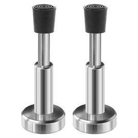 Aswalling 2 Pack Door Stop Heavy Duty Spring Door Stopper Hydraulic for Door Bottom Door Stop No Drilling