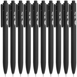 Mr. Pen Retractable Pens - Black Ink Fine Point 0.5 mm, 10 Pack Aesthetic Pens for Journaling
