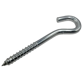 LLB 6 inch Hooks for Hanging Heavy Duty Hooks Screw-in Hooks Large Cup Hooks Screw in Hooks Plain Ceiling Cup Eye Big Size: 12mm x 150mm Pack of 1pc