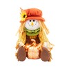 Scarecrow with Lighted Pumpkin Shelf Sitter Fall Decoration