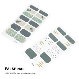 Vaguelly 4 Sheets Bronzing Gradient Nail Decals for Women Stylish Nail Art Patches for Parties Weddings DIY Manicures Safe