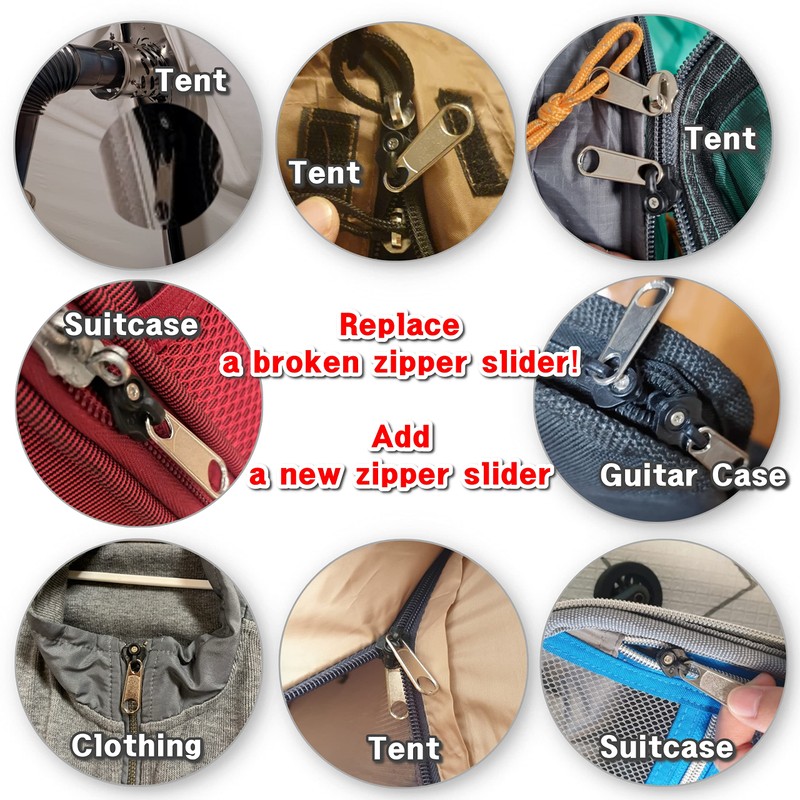 GODO CSCF8-4EA Conceal Zipper Slider Repair Replacement Kits - #8