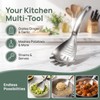 5-in-1 Stainless Steel Cooking Spoon, Multifunction Cooking Spoon,304 Stainless Steel