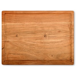 Easyshopforeveryone Premium Acacia Wood Large Rectangular Cutting Board – 1″ Thick Large 16×12″ Butcher Block with Juice Grooves – Charcuterie & Serving Board – Food-Safe, Durable, Knife-Friendly