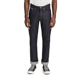 Naked & Famous Men's True Guy 11oz Stretch Selvedge Jeans, Indigo, Blue, 30