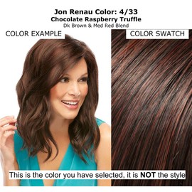 Easihair Provocative Ponytail Color 4/33 Chocolate Raspberry Truffle - 14" - 20" Length Claw Clip On Hair Attachment Synthetic Wavy Pony Optional Easi Drawstring Bun Base Bundle Maxwigs Booklet