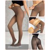 CHICME Womens Thick Fleece Lined Transparent Tights High Waist Elasticity