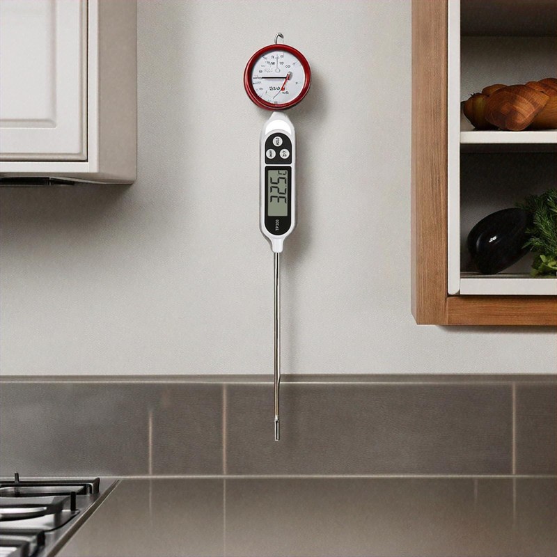 Digital Meat Thermometer - Instant Read, Waterproof, with LCD Display