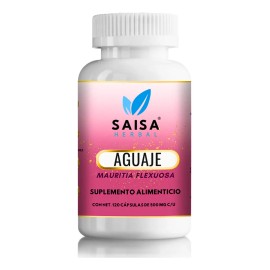 Aguaje Orgnico 100 Puro  120 Cpsulas  Saisa Herbal  Equilibrio Hormonal Femenino  Realza Glteos y Caderas  Belleza Natural                            
