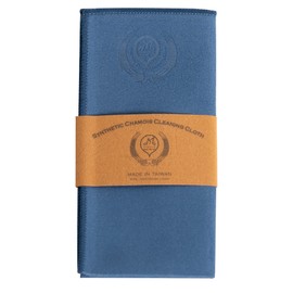 MI&VI Synthetic Chamois Microfiber Instrument Cleaning & Polishing Cloth for Violin, Viola, Cello, Bass, Guitar, Piano, Saxophone, Flute 12x12in (Navy-Blue) (CC-2000)
