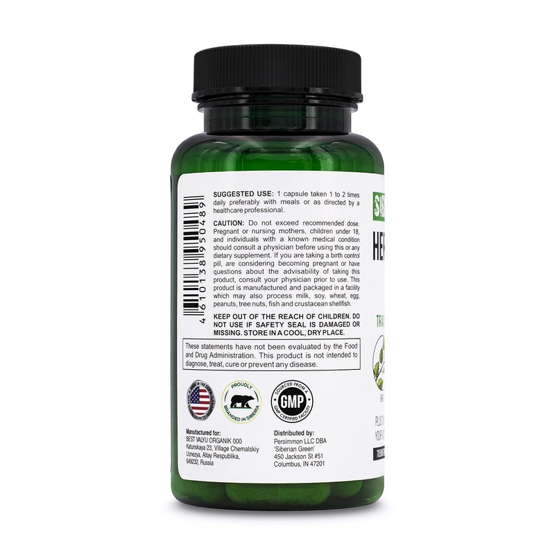 Siberian Green Herbal Kidney Detox 60 Capsules – Cranberry Birch