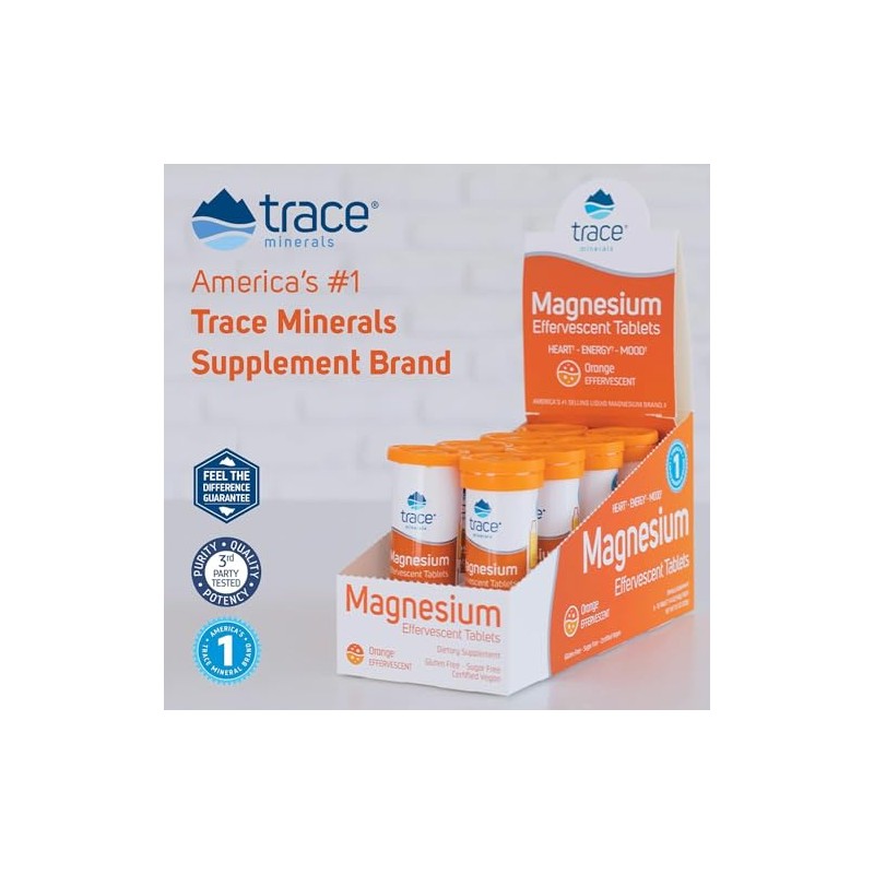 TRACE MINERALS Tabletas de magnesio efervescentes