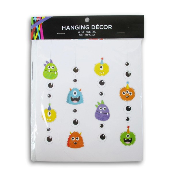 Monster Party Hanging Decor for Birthday and Fun Gatherings -