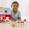 Melissa & Doug Fold and Go Wooden Barn With 7