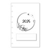 2025 Monthly Calendar Refills for 8 Disc Half Letter Planners