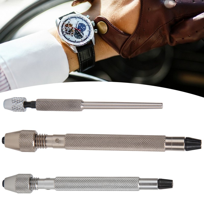 3pcs Professional Pin Vise Hand Drill Set Watch Repair Tool