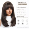 Esmee Long Straight Black Brown Wigs for Women Natural Synthetic