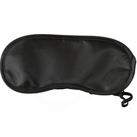 Elastic Band Silk Sleeping Eye Mask, Satin Blackout Sleep Night Eye Mask for Men and Women (Black)