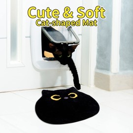 Yamepuia Cat Bath Mat,Cute Bathroom Mat,Soft Washable Rug,Non Slip Bath Mats for Bathroom,Bedroom,Tub,50x56cm