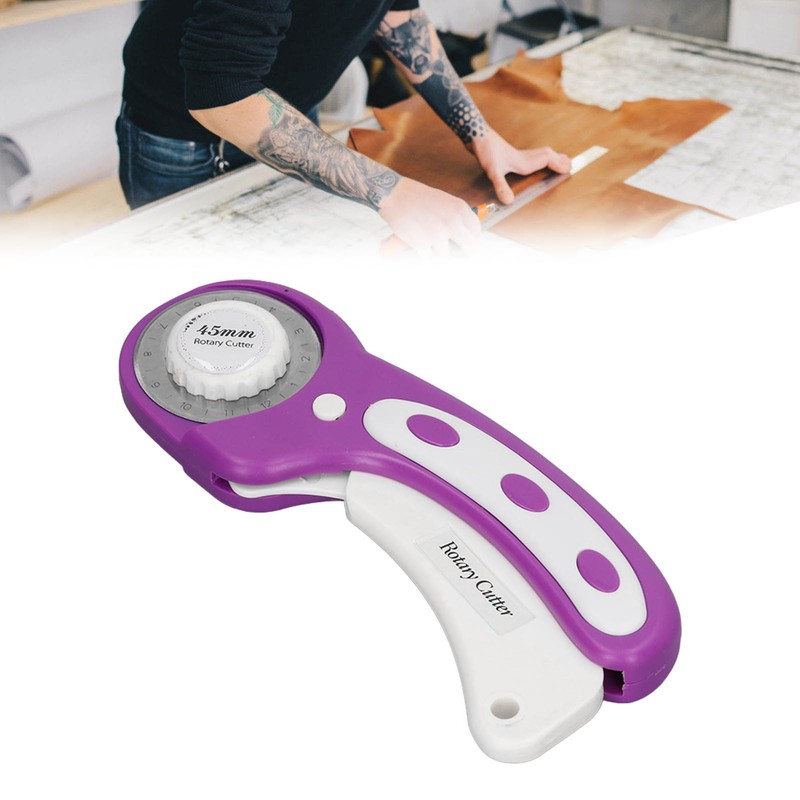 6pcs Purple Rotary Contour Cutter Set DIY Fabric Cutter Tools
