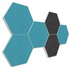 platino24 Acoustic Panels 6 Elements Colour Honeycomb Diameter 30 cm