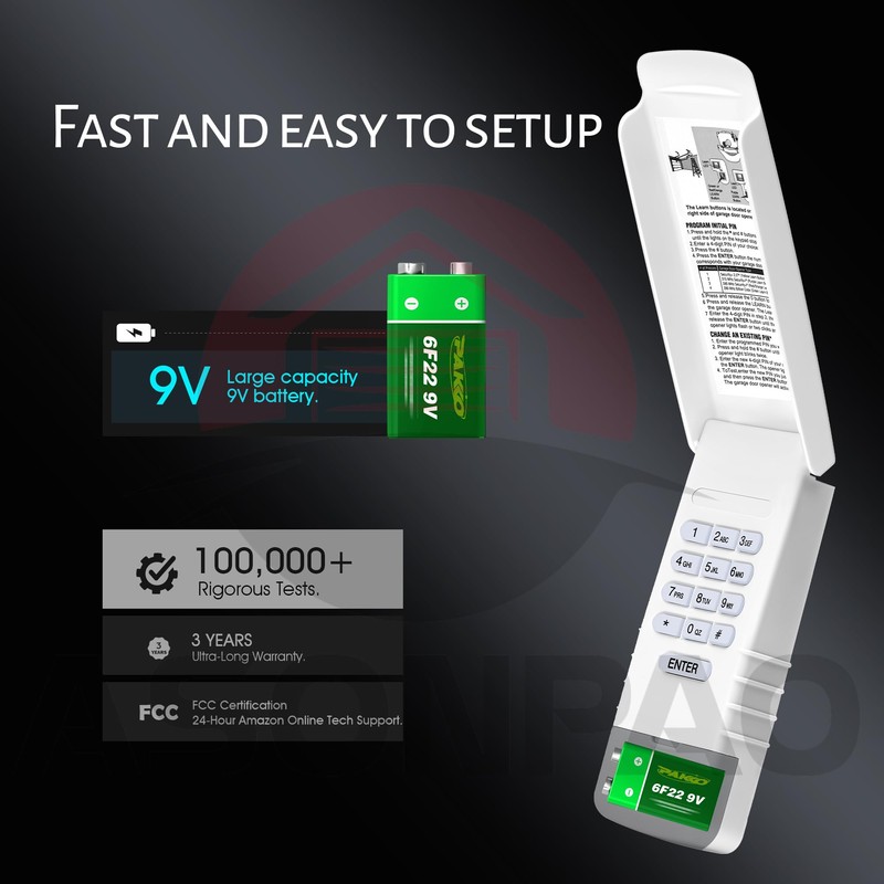 1 X Chamberlain Garage Door Keypad, 940EV-P2 940ESTD, Universal for