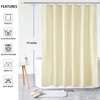 AooHome Shower Curtain Liner, Fabric Bathroom Curtain with Hooks for