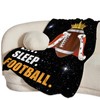 American Football Blanket Plush Cozy Sports Throw Blankets for Girls