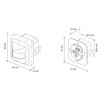 SEBSON® Motion Sensor Indoor Flush-Mounted LED Suitable for Wall Mounting