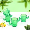 Cactus Shot Glasses Set of 6, Funny Cactus Plastic Shot