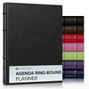 Gallery Leather 3-Ring Bound Weekly Monthly Planner 2026, Elegantly 3-Ring