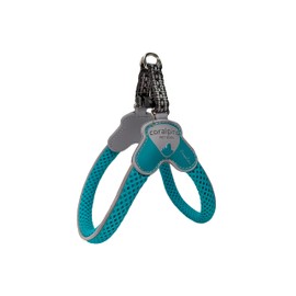 Coralpina - Mini Harness for Small and Very Small Dogs, Soft and Breathable, Does Not Harm Fur and Does Not Hinder Movement, Turquoise (XXS)