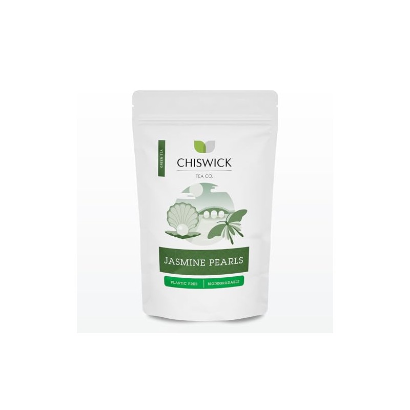Jasmine Pearls (Dragon Pearls) Premium Loose Leaf Green Tea -