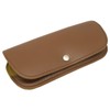 SAKAE F-20 TR700 Genuine Leather Glasses Case, Braun