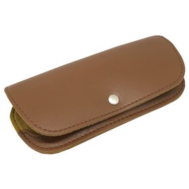 SAKAE F-20 TR700 Genuine Leather Glasses Case, Braun