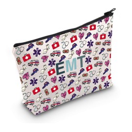 VAMSII EMT Gift Emergency Medical First Responder Gift Zipper Pouch Makeup Bag (EMT bag)