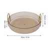 Round Storage Tray 360 Degree Rotating Waterproof Clear Desktop Organizer
