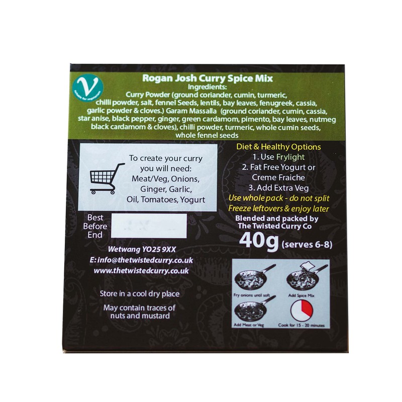 The Twisted Curry - Rogan Josh Spice Mix, 40g