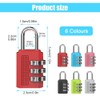 Udbrud Combination Lock, Pack of 6 3 Digit Combination Lock,
